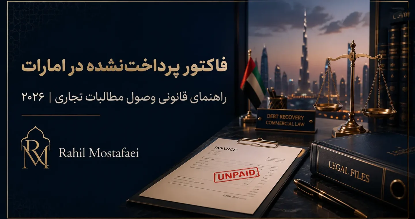فاکتور پرداخت‌نشده در امارات؛ راهنمای قانونی وصول مطالبات تجاری در سال ۲۰۲۶