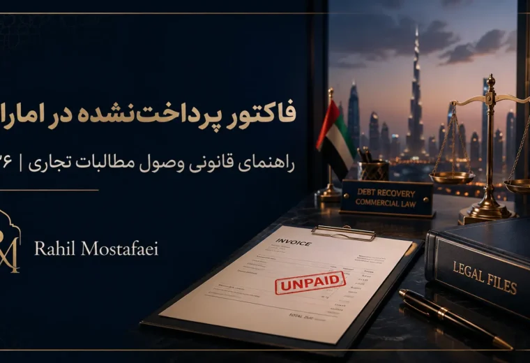 فاکتور پرداخت‌نشده در امارات؛ راهنمای قانونی وصول مطالبات تجاری در سال ۲۰۲۶
