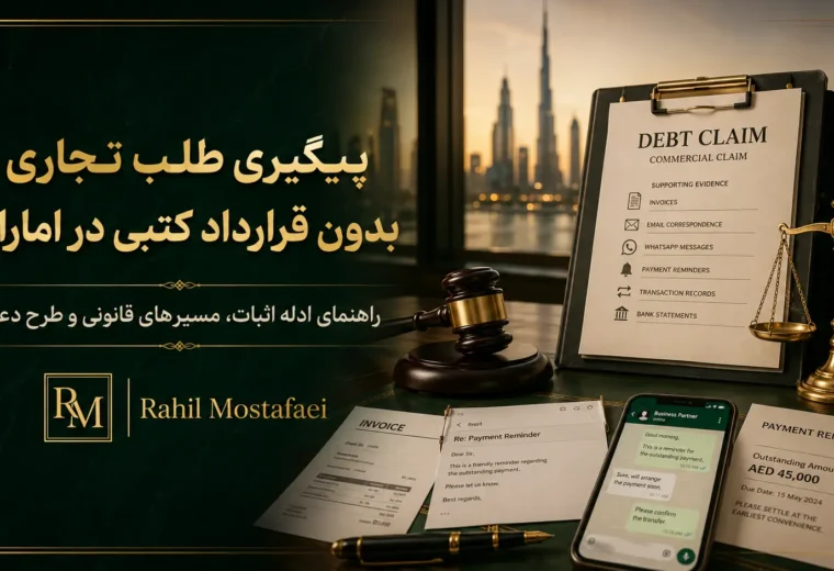آیا بدون قرارداد کتبی می‌توان طلب تجاری را در امارات پیگیری کرد؟ راهنمای جامع حقوقی